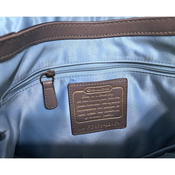 Vintage Coach Gray Leather Garcia Bag Hobo Legacy Pockets Shoulder F0893-12654 - Picture 11 of 12